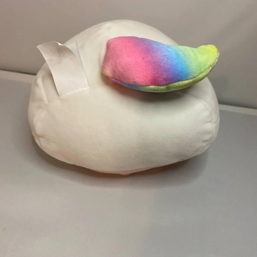 GOOD Squishmallows Luxe The White Cati-Corn wIth Rainbow Tail 7.5INCH